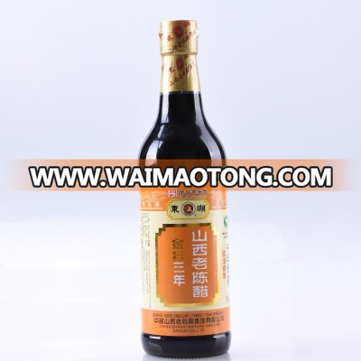 2015 Wholesale Golden-Mark Chinese Native Natural Agricultural Brewing Black Vinegar 500ml